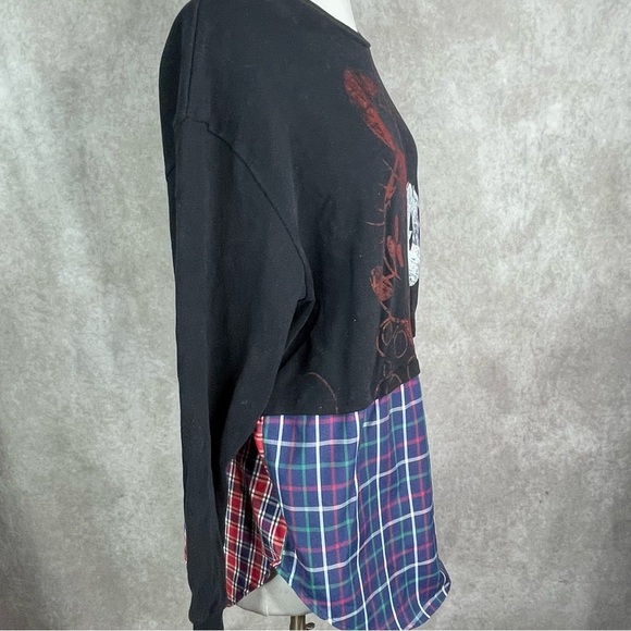 Desigual x Disney Hybrid Mickey Mouse Annarau Sweatshirt Blouse Women's Size M - Picture 7 of 10
